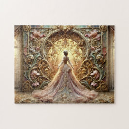Quebra-cabeça Art Nouveau Princess Fantasy Art Elegant Gown