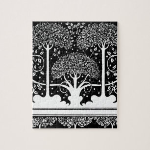 Quebra-cabeça Art Nouveau Tree Beardsley Pattern