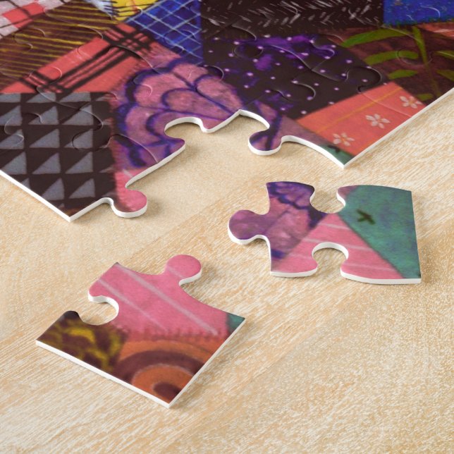Quebra-cabeça Arte abstracta da edredão de retalhos da edredão (Lateral)