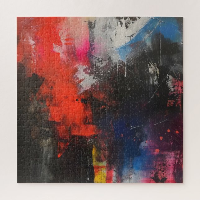 Quebra-cabeça Arte Abstrato Colorida (Vertical)