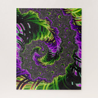 Quebra-cabeça Arte Abstrato Fractal Espiral Psicodélico Eclético