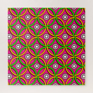 Quebra-cabeça Arte Africana: Imagem Abstrato sem costura