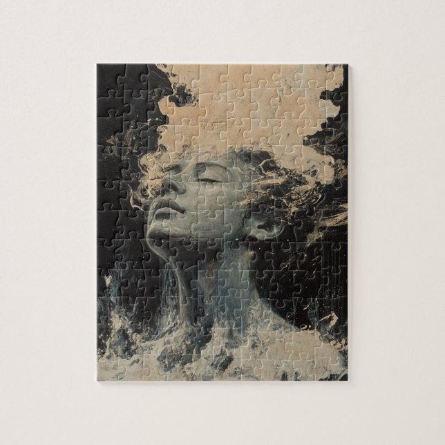 Quebra-cabeça Arte Aleatória Que Meu Gato Fez (Vertical)