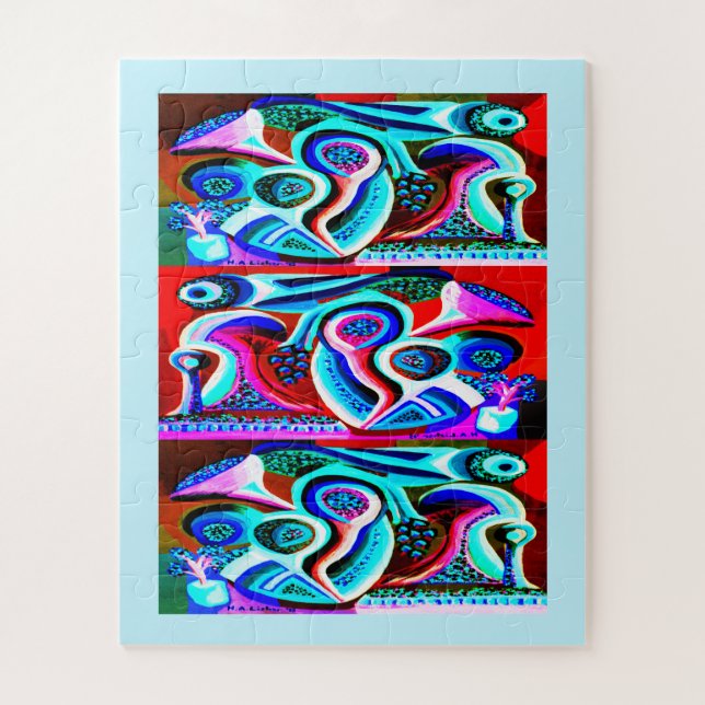 Quebra-cabeça Arte alienígena (Vertical)
