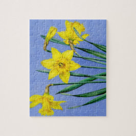 Quebra-cabeça Arte amarela do gouache da aguarela dos daffodils