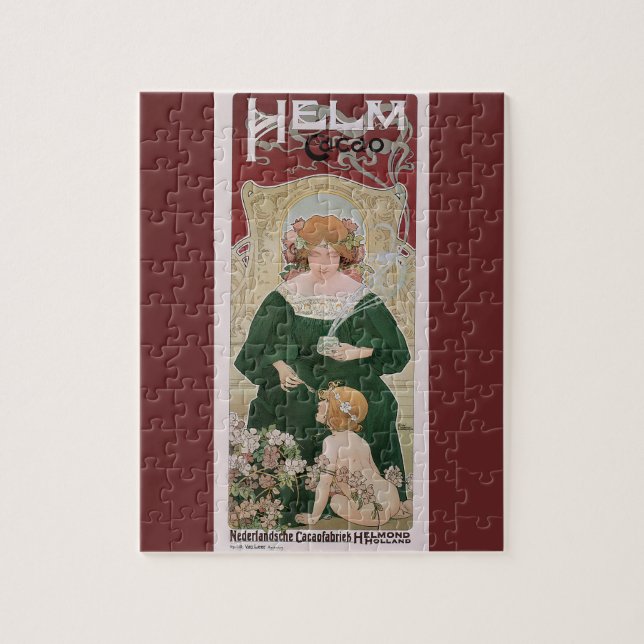 Quebra-cabeça Arte Antiga Arte Nova Helm Cacao por Privat Livemo (Vertical)