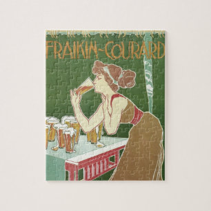 Quebra-cabeça Arte Antiga Cervejaria Fraikin-Courard Cerveja Nou