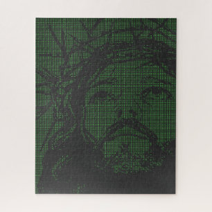 Quebra-cabeça Arte ASCII Jesus Coroa de Espinhos João 19:30
