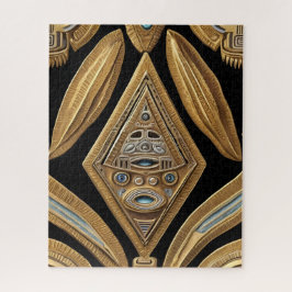 Quebra-cabeça Arte asteca rica e vibrante