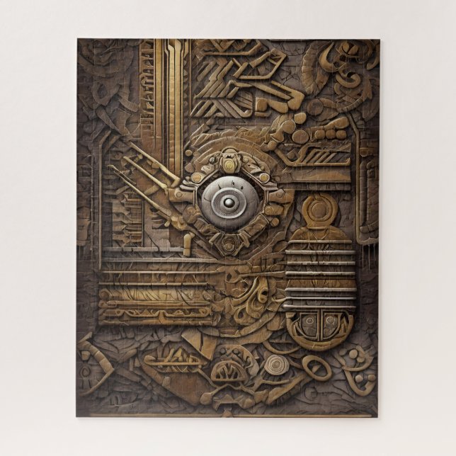 Quebra-cabeça Arte asteca rica e vibrante (Vertical)