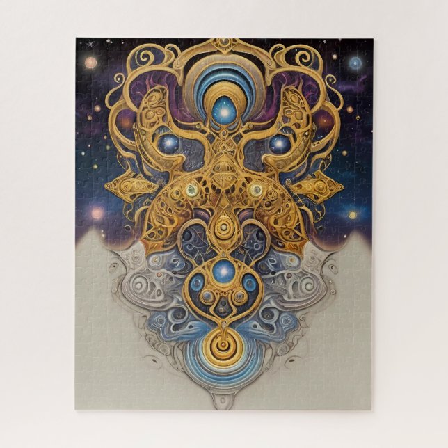 Quebra-cabeça Arte asteca rica e vibrante (Vertical)