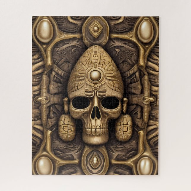 Quebra-cabeça Arte asteca rica e vibrante (Vertical)