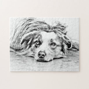 Quebra-cabeça Arte australiana do cão de pastor