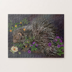 Quebra-cabeça Arte Buquê de Porcupine