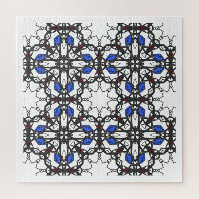 Quebra-cabeça Arte caleidoscópica do volume quatro dezessete (Vertical)