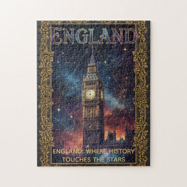 Quebra-cabeça Arte Celestial Inglaterra Big Ben (Vertical)