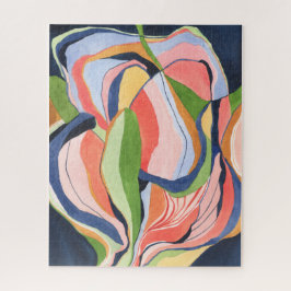 Quebra-cabeça Arte Colorida Abstrata em Aquarela Jigsaw Puzzle