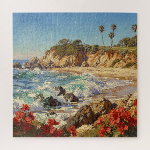 Quebra-cabeça Arte Costeira Impressionista   Praia da Califórnia