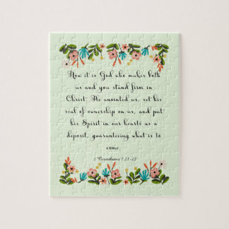 Quebra-cabeça Arte cristã legal - 2 1:21 dos Corinthians - 22