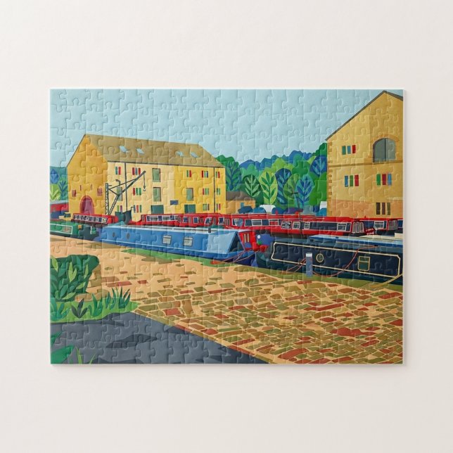 Quebra-cabeça Arte da Bacia do Canal de Sowerby Bridge (Horizontal)
