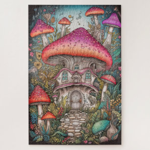 Quebra-cabeça Arte da Ilustração da Floresta Selvagem de Cogumel