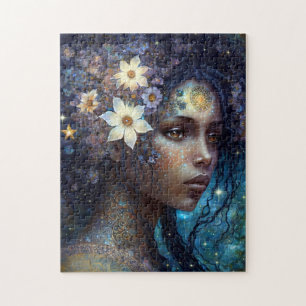 Quebra-cabeça Arte da Rainha Fantasia, Deusa Negra Africana