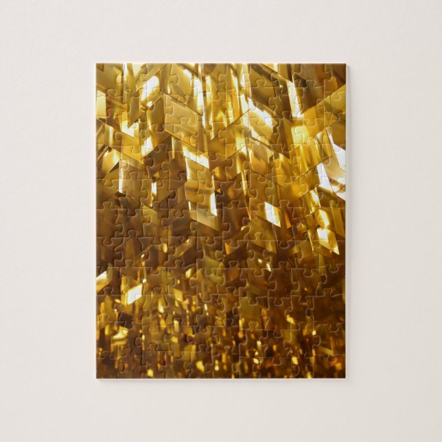 Quebra-cabeça Arte de Abstrato de teto Dourado (Vertical)