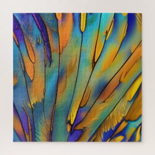 Quebra-cabeça Arte de Abstrato IA com pena de vidro contida