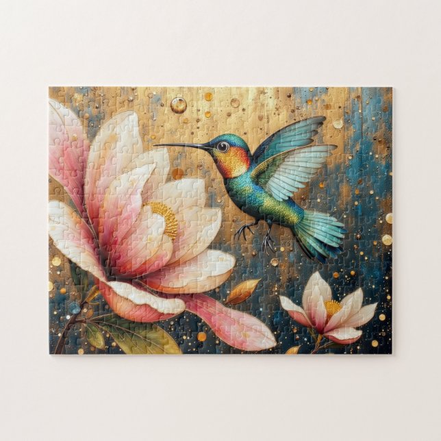 Quebra-cabeça Arte de Beija-flor (Horizontal)