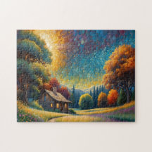 Arte de Cabana na Floresta da Montanha
