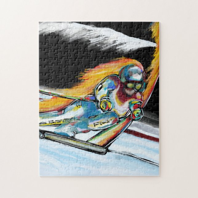 QUEBRA-CABEÇA ARTE DE ESQUIADOR (Vertical)