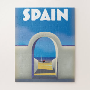 Quebra-cabeça Arte de férias retrô na Espanha