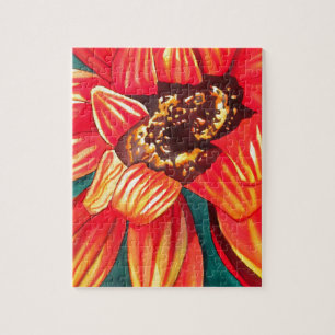 Quebra-cabeça Arte de flores do deserto de Gazania por Sacha Gro