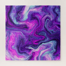 Arte de Fluido Marmortal, Azul, Rosa