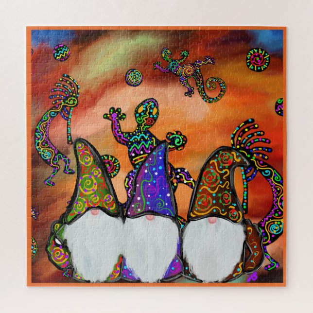 Quebra-cabeça Arte de Gnomo (Vertical)