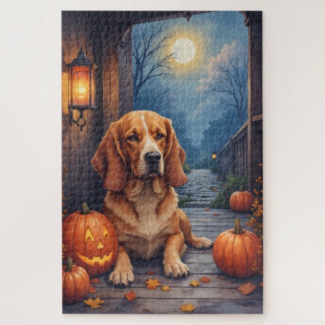 Quebra-cabeça Arte de Halloween da Varanda Aconchegante do Basse (Vertical)