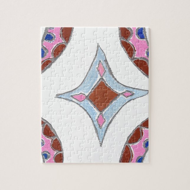 Quebra-cabeça Arte de Impressão de Pintura a Óleo Mandala (Vertical)