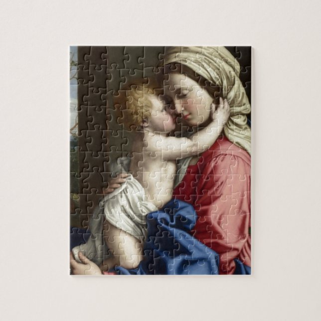 Quebra-cabeça Arte de Jesus de Mary e de bebê (Vertical)