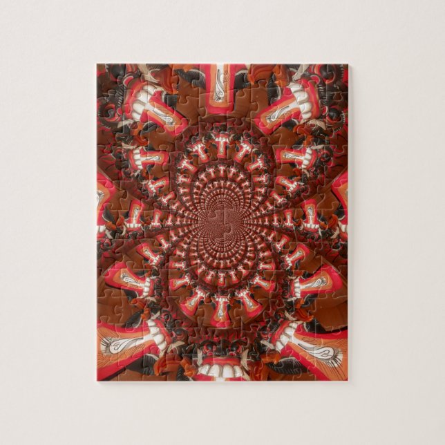 Quebra-cabeça Arte de Língua em Caleidoscópio Impressão/Gráfico (Vertical)