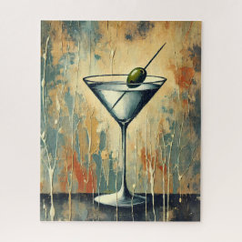 Quebra-cabeça Arte de Martini em Mídia Mista do Meio do Século