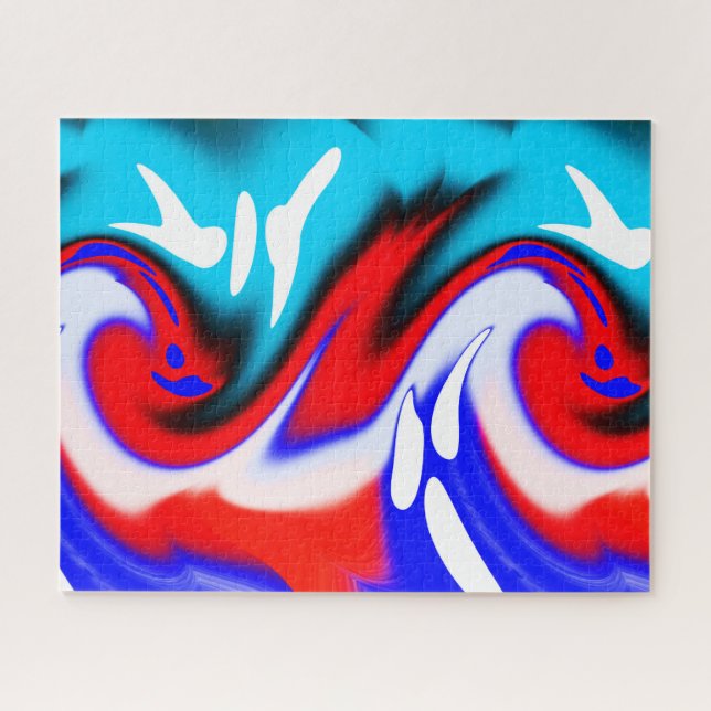 Quebra-cabeça Arte de ondas de calor de verão (Horizontal)