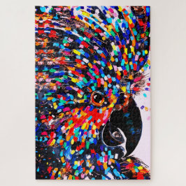Quebra-cabeça Arte de Parede de Pássaro Tropical Vibrante no Exp