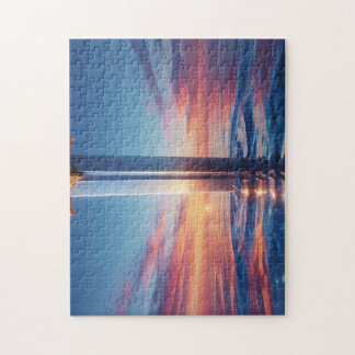 Quebra-cabeça Arte de Parede Espada Pôr do Sol Místico