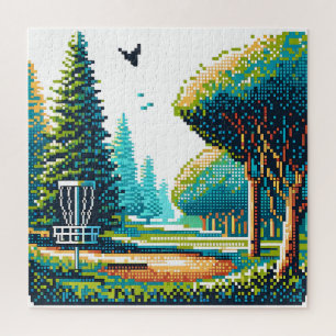 Quebra-cabeça Arte de Pixel de Golf de Disco