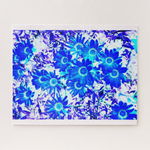 Quebra-cabeça Arte de poder da flor azul
