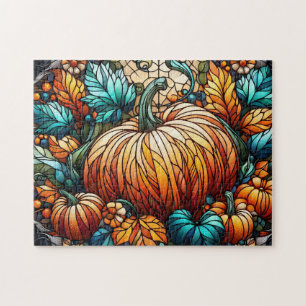 Quebra-cabeça Arte De Pumpkin De Vidro Estreitado