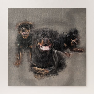 Quebra-cabeça Arte de Rottweiler - de Metzgerhund Digital