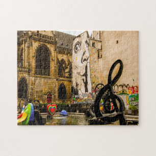 Quebra-cabeça Arte de Rua de Paris.