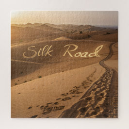 Quebra-cabeça Arte de Tipografia Paisagem do Deserto da Rota da