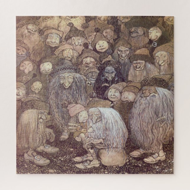 Quebra-cabeça Arte de Troll de John Bauer (Vertical)
